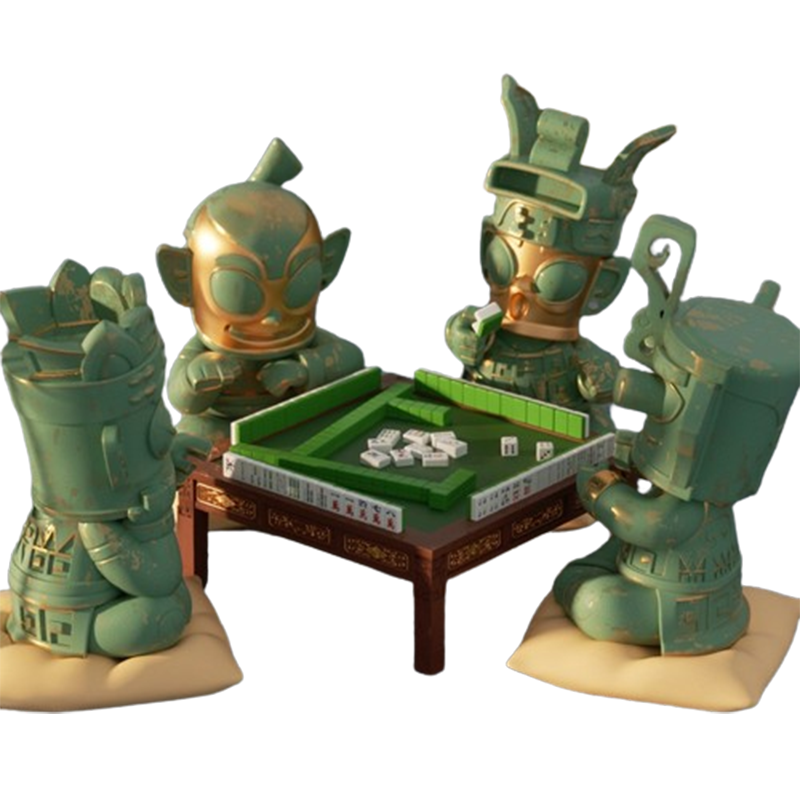 Sanxingdui Museum Sichuan Mahjong Set