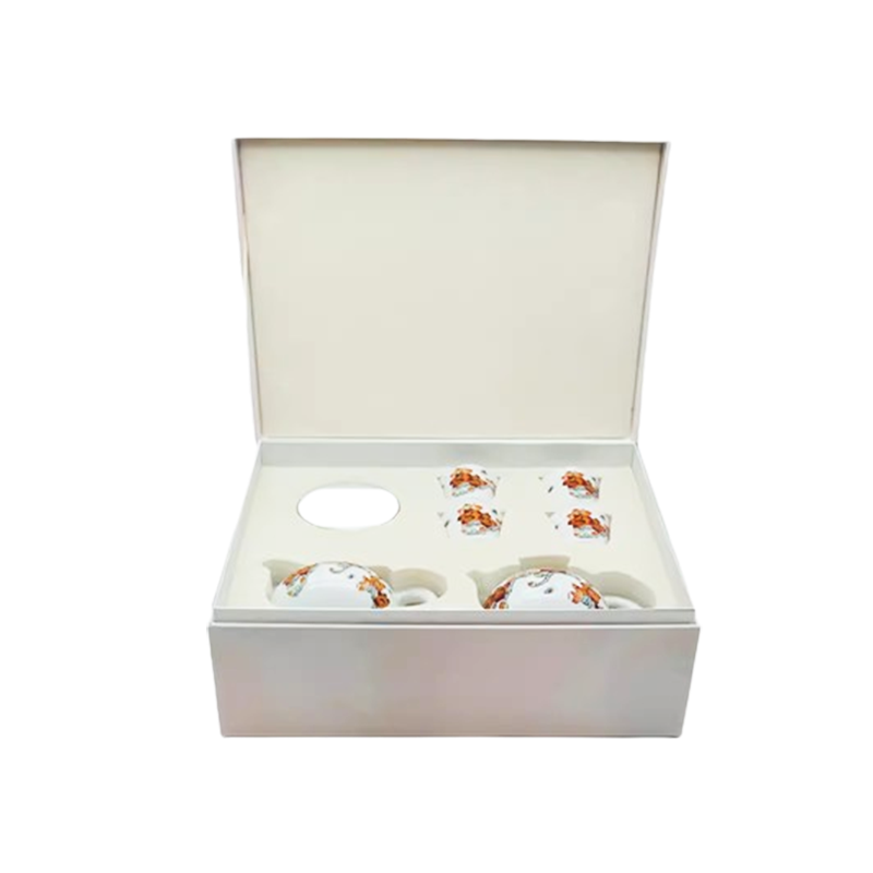 Guangcai Porcelain 'Early Spring' Kapok Tea Set Gift