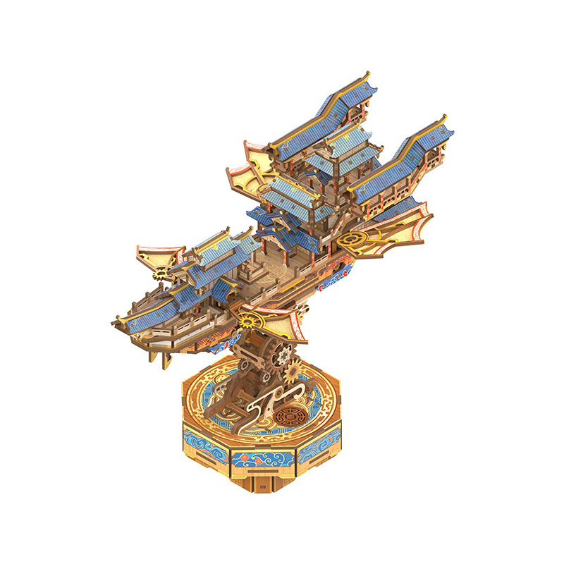 3D Kinetic Cloudship Puzzle