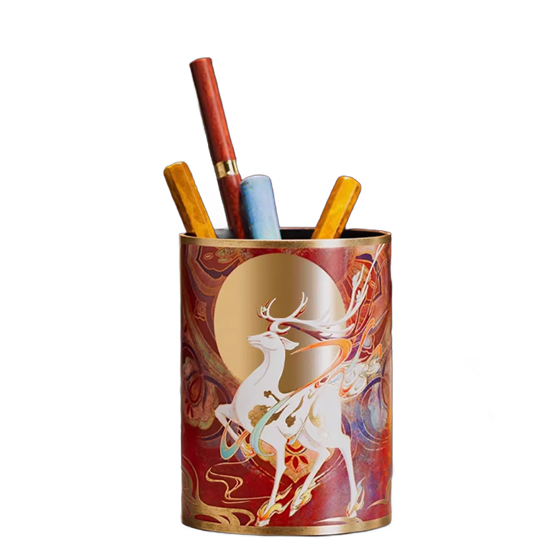 Deer King Blessing Pen Holder