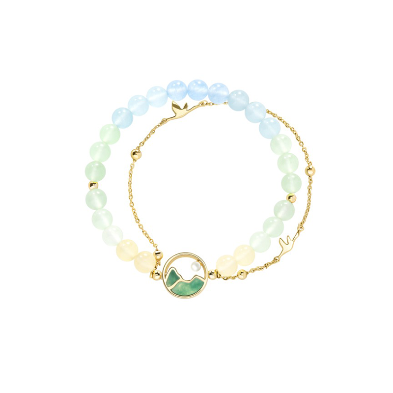 A thousand Li Jiangshan bracelet necklace