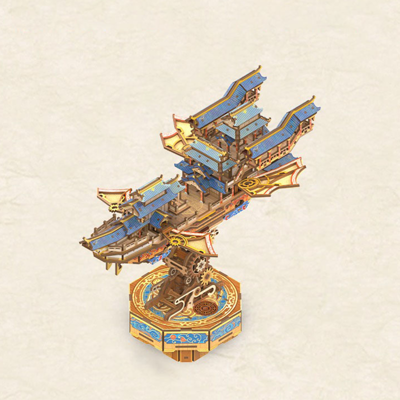 3D Kinetic Cloudship Puzzle