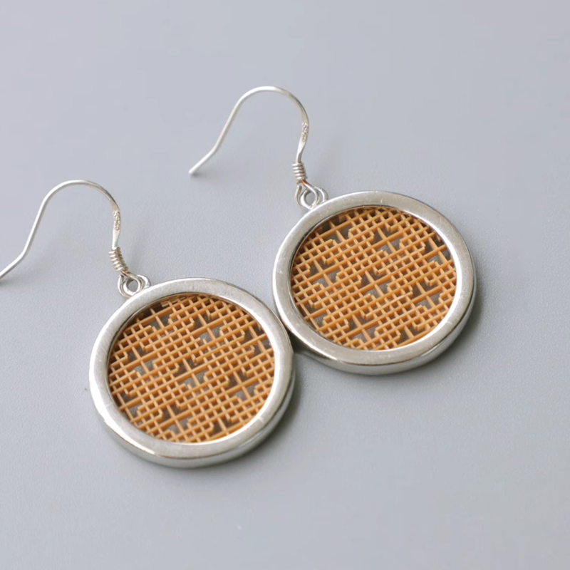 Bamboo Weave Earrings