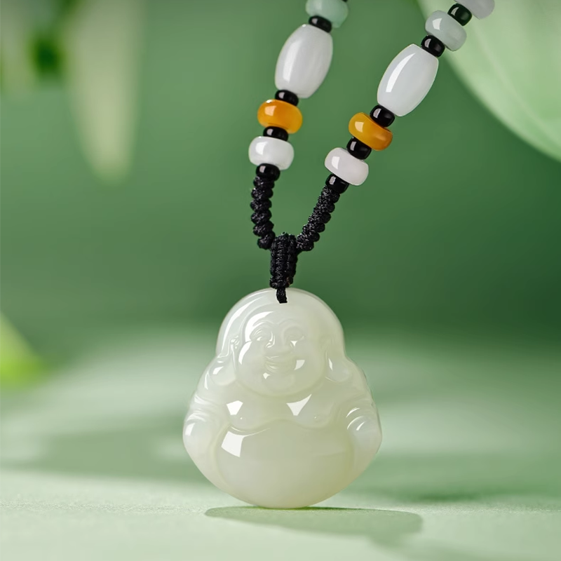 Hetian Jade Maitreya Buddha Pendant