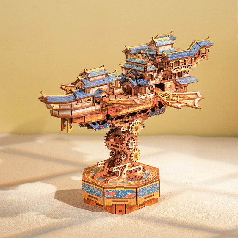 3D Kinetic Cloudship Puzzle