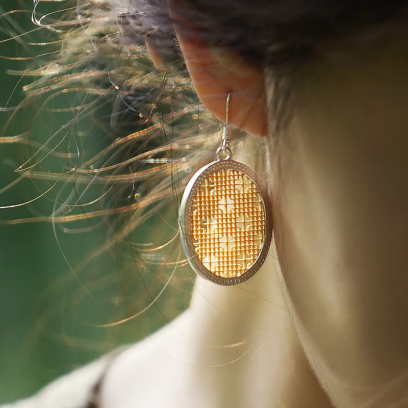 Bamboo Weave Earrings