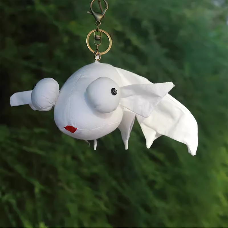 Hand-Dyed White Goldfish Embryo