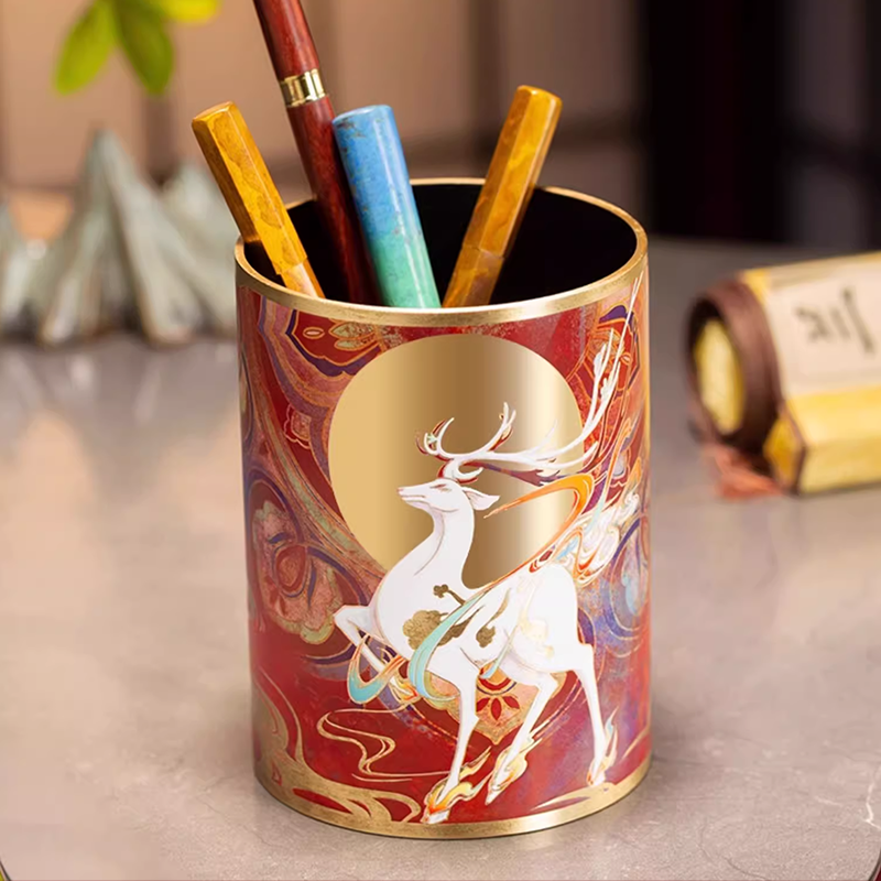 Deer King Blessing Pen Holder