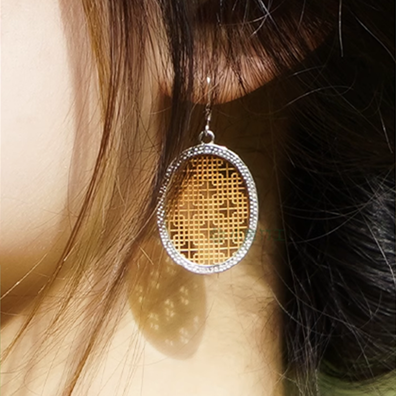 Bamboo Weave Earrings