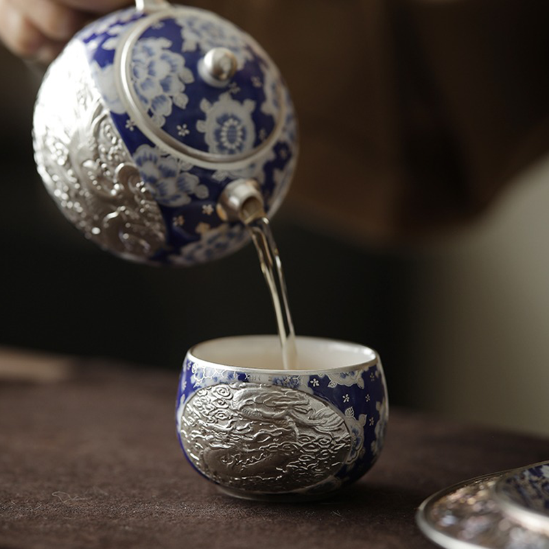 Palace Dragon Phoenix Gilded Teacup
